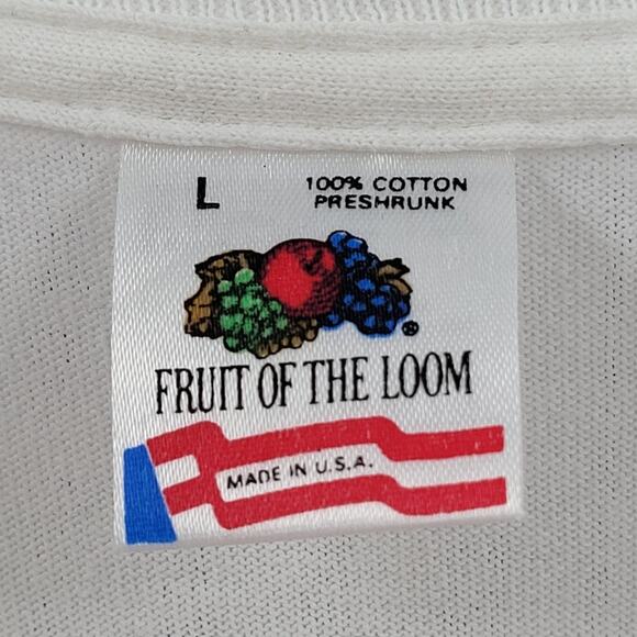 Fruit of the Loom Single‑Stitch Puffy Graphic Tee Retro Vintage‎ Menswear - Picture 4 of 12